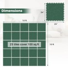 50 Pack-200 Sq ft  Foam Floor Tiles Interlocking Carpet Tiles With Edge Borders
