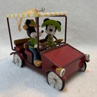 Disney Mickey   Minnie Light Up Car Christmas Ornament Rare  New 