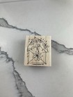 Vintage Stampin Up Rainy Day Letter Wood Rubber Stamp 