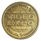 1982 Knoxville World s Fair Token - Video Game Expo  Ms Pac Man  1980s Arcade