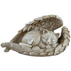Angel Wing Memorial Cat Pet Cemetery Grave Marker Statue Sculpture Resin Stone