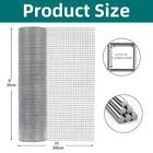 304 Stainless Steel Hardware Cloth Wire Mesh Roll  1 2 Inch 19 Gauge Welded Fenc