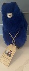 Alpaca Connection Real Wool Fur Xtra Soft  Stuffed Animal 9    Tall Blue New Nwt