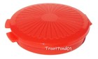Tupperware Mini Clamshell Pill Keeper Round Pocket Container Red Set Of 5 New