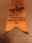 Gar 15th Annual Reunion 1st Rhode Island Vet  Oakland Beach 1886 Ribbon Cw