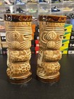  Mgm Grand Hotel Peanut Lined Face Omc Mug - Pair Of Tiki Mugs Pre-owned 