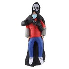 Mtlavishness Black Scary Ghost Inflatable Costume Adult Halloween Party Funny