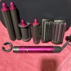 Dyson Hair Styling Tool Set Handle W  Curling Barrels  Round Brush  Brush