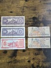 Venezuela   Brazil Banknotes Lot Of 5 Notes 5 10 100 Bolivares Cruzados