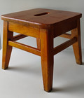 Vintage Solid Oak Wood Step Stool