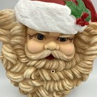 Vintage Christmas Santa Face 1990   s Talking Musical Claus Motion Activated Works