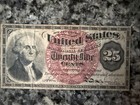 1863 U s  Fractional Currency 25c Twenty Five Cents George Washington 4th Issue