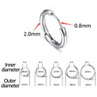 Men Women Stainless Steel Huggie Hoop Earrings Cartilage Lip Piercing Nose Hoop