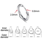 Men s Stainless Steel Small Hoop Earrings Ear Cartilage Lip Piercing Nose Hoop