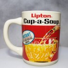 Vintage Lipton Cup-a-soup Instant Soup Cup Coffee Mug Advertising Nice 1970 s