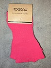 New Toesox Women s Low Rise Grip Yoga Pilates Toe Socks Size 5-10  Pink  