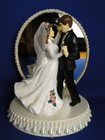 New Elegant Mirrored First Dance Bride   Groom Wedding Caketop  281