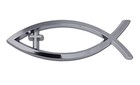 Oem Chrome Chrome Emblem For Cars By Christian Fish With Cross