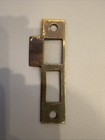 Antique vintage Door Strike Plate  Mortise  Victorian  Art Deco  Brass  4-3 16   