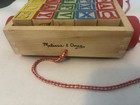 Melissa   Doug Classic Abc Block Cart 30 Wooden Blocks For Kids
