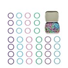  50pcs Round Metal Stitch Markers metal Colorful Crochet Stitch Orbicular-50pcs