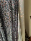 Nightway Women Nwt  Sz 4 Formal Gown Metallic Sequin Black Blue Bridesmaid Prom