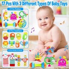 Baby Rattles Toys For 0-6 Months - 18 Pcs Infant 0-3 Month Old 14pcs 