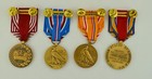 4 Ww2 Medals Good Conduct  American  Asiatic Pacific Theater  Victory -campaign