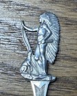 Watch Hill Ri Sterling Souvenir Spoon Indian Chief Handle Engraved Bowl No Mono 
