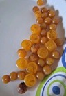 Vintage Butterscotch Egg Yolk Bakelite Loose Beads Lot 54 Grams Rosary Making