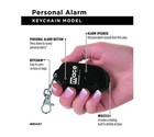 Mace Brand Personal Alarm Keychain W  Whistle  black   80738