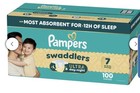 Size 7  Pampers Swaddlers Ultra Diapers  26-50 Lb  - 100  Count