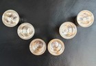 Set Of 6 French Style Art Deco Silver-plated Nesting  tulip  Cordial Cups C 1938