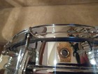 Vintage 1963 Pre-serial Ludwig Cob Brass Supraphonic Snare Drum  Red Muffler  