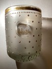 1800   s Antique Bohemian Clear   Gold Czech Glass Clear 4    Etched  Lendl Estate