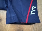 Tyr Competitor Men s Xs Navy Blue 7  Tri Fitness Shorts W  Bike Pad Usa Made New