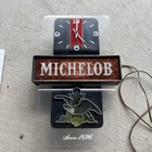 Vintage Michelob Beer Sign And Clock Works 