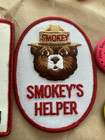 Vintage Lot Of Smokey The Bear Buttons  Badges   Shoelaces Prevent Forest Fires