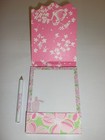 One Lilly Pulitzer Notepads W pencil  New 4 5 lx3 1 8 w Each Pad 51ct New