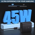 45w Pd Fast Wall Charger type-c Cable For Samsung Galaxy S23 S22 S21 S20 Ultra H