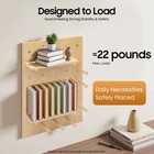 Wood Pegboard Combination Wall Organizer Kit Wooden Display Pegboard Panel