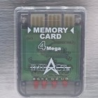 4 Mega Memory Card For Playstation Digital Display Third Party Impact Nip Gray