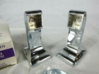 Pr Nos Vtg Mid Century Chrome Towel Bar Brackets For 3 4  Sq Bar Donner  510