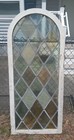 Vintage Stained Glass Window  Arch Top  We Ship        