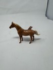 Vintage Porcelain Horse Figurine - Light Brown   Cream Glossy Collectible