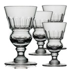 Vintage Absinthe Glass Set Of 4 - Classic Pontarlier Style Reservoir Drinkware