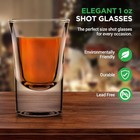 Nutrichef 8-pack Clear Shot Glasses - Premium Heavy Base 1oz Glasses For Whiskey