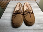 New Women Ugg Dakota Brown Slippers Moccasins 5612 Fur Lined Size 10