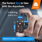 Tsa Approved Cable Luggage Locks With Alloy Body Resettable Combination Lock