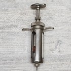 Vintage Champion Becton Dickinson Veterinary Syringe Metal Glass W Box Usa